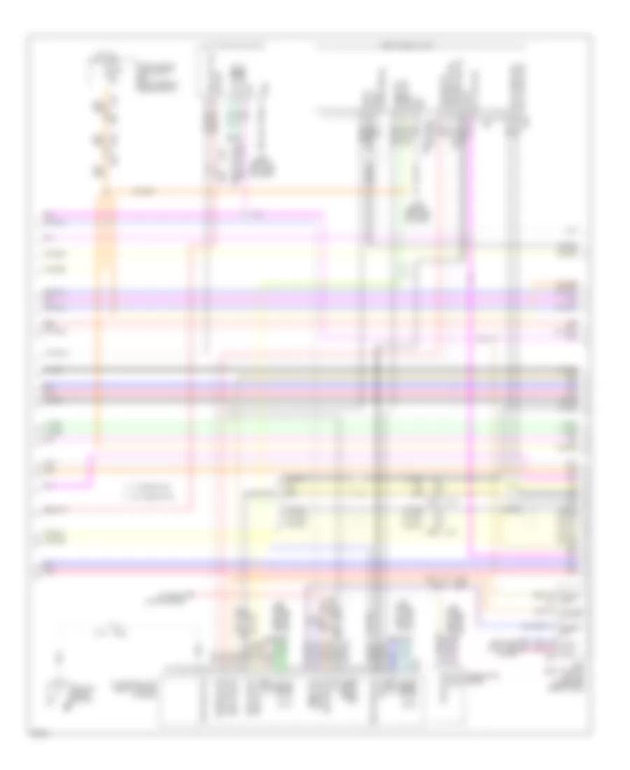 Navigation Wiring Diagram, 15 Speakers (2 of 10) for Infiniti QX80 2014