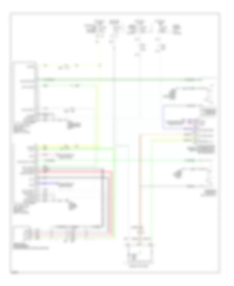 Passive Restraints Wiring Diagram for Infiniti QX80 2014