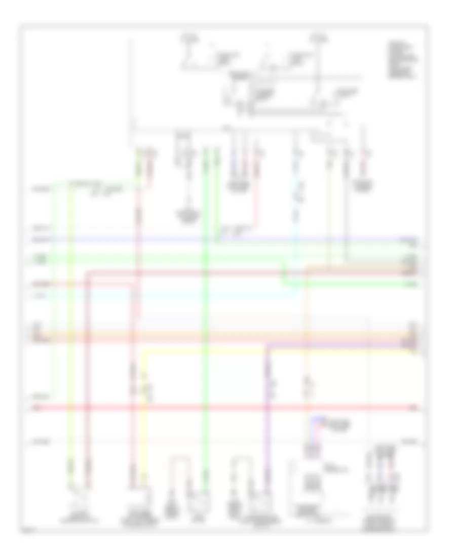 Power Door Locks Wiring Diagram (3 of 4) for Infiniti QX80 2014