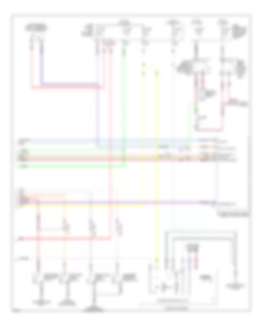 Power Door Locks Wiring Diagram (4 of 4) for Infiniti QX80 2014