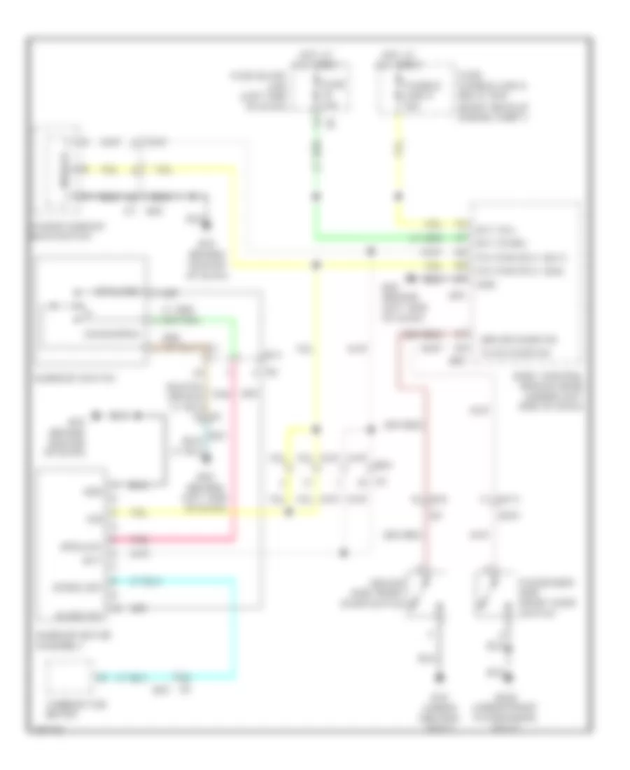 Power TopSunroof Wiring Diagram for Infiniti QX80 2014