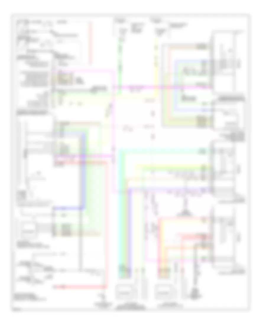 Power Windows Wiring Diagram for Infiniti QX80 2014