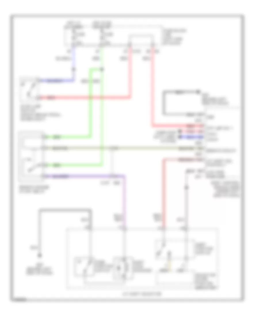 Shift Interlock Wiring Diagram for Infiniti QX80 2014