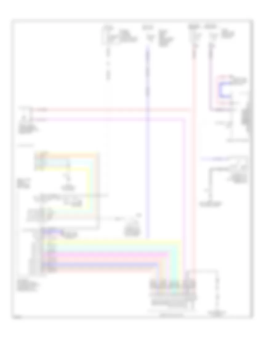 Электросхема заднего стеклоочистителя дворника и омывателя для Infiniti QX56 2010