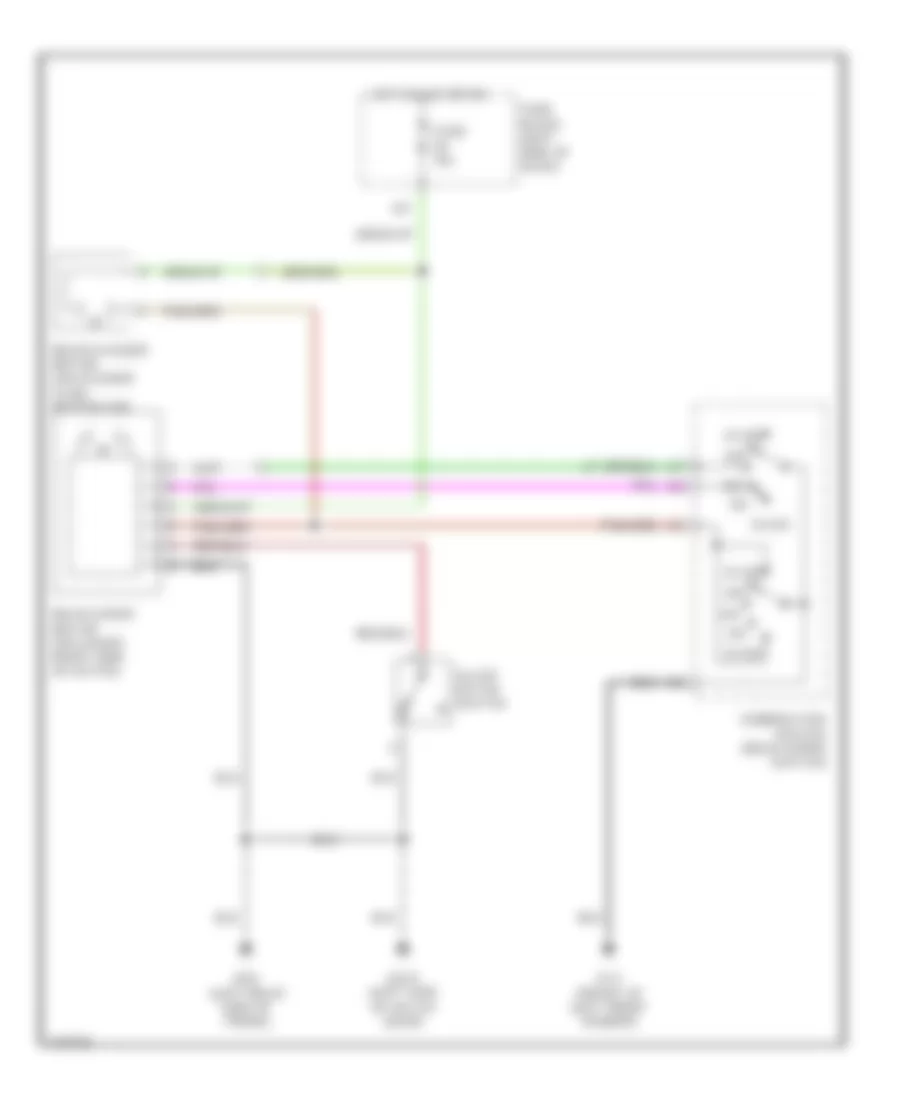 Rear WasherWiper Wiring Diagram for Infiniti QX4 2002