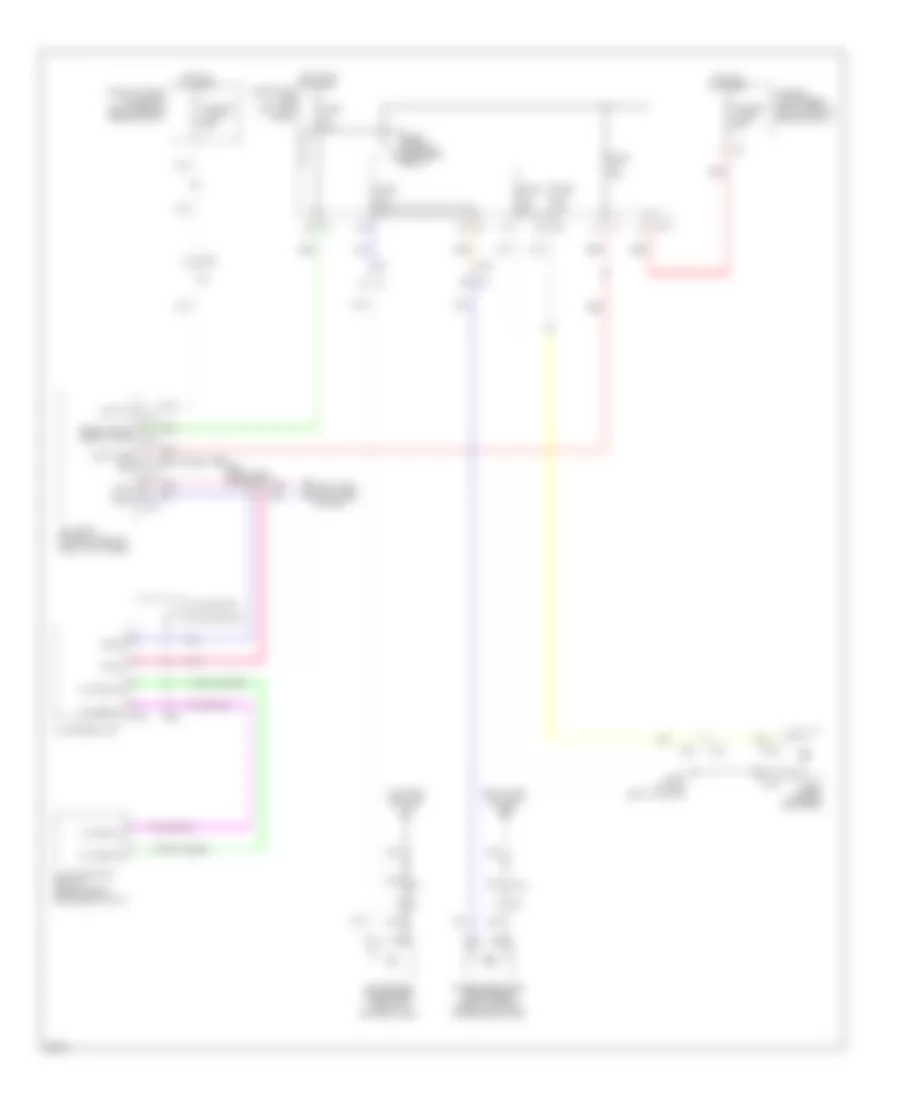 Defoggers Wiring Diagram for Infiniti EX35 2011
