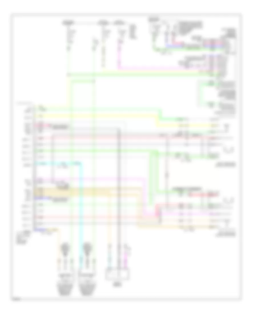 Adaptive Front Lighting Wiring Diagram for Infiniti EX35 2011