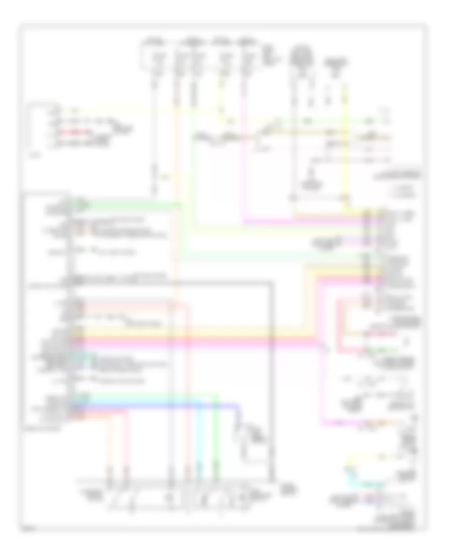 Instrument Cluster Wiring Diagram for Infiniti EX35 2011