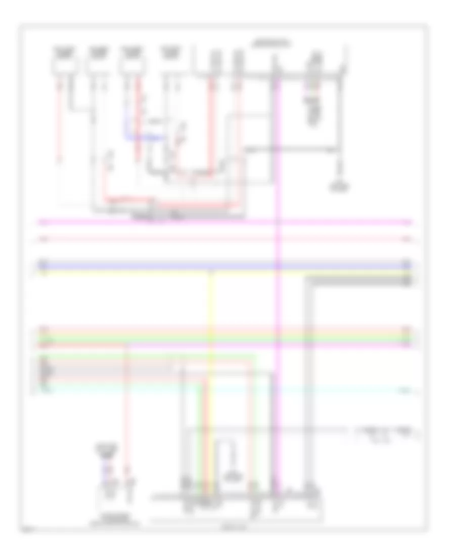 Navigation Wiring Diagram 3 of 5 for Infiniti EX35 2011