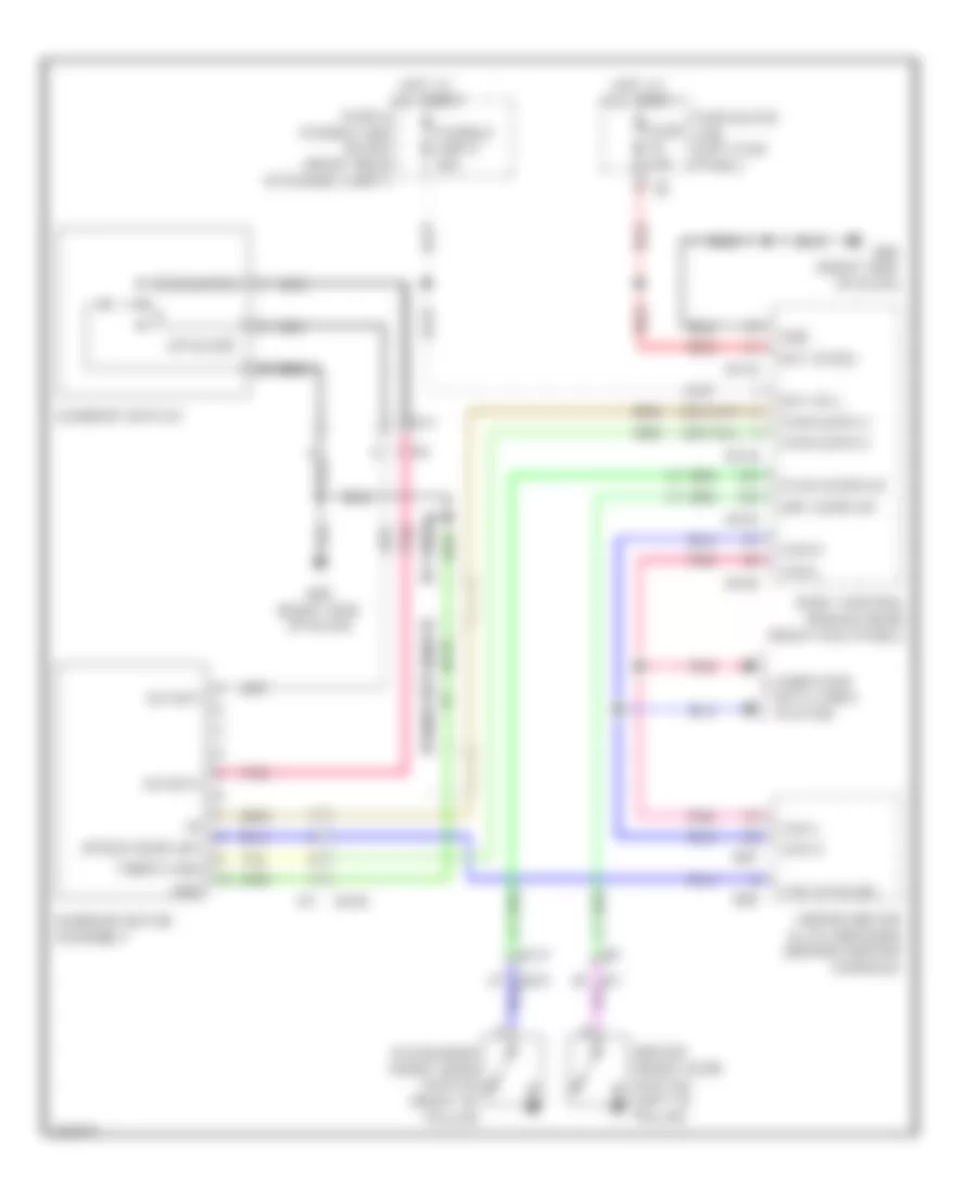 Power TopSunroof Wiring Diagram for Infiniti EX35 2011
