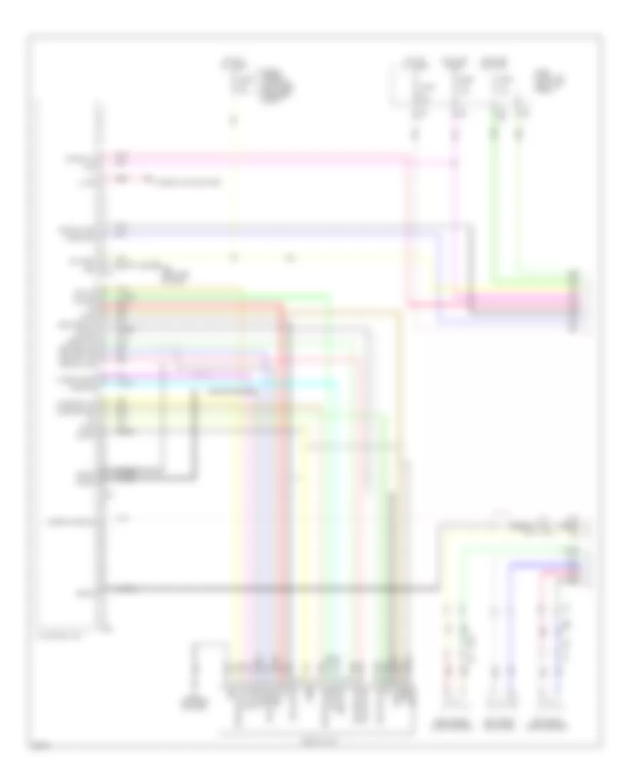 Radio Wiring Diagram, Bose without Navigation (1 of 5) for Infiniti EX35 2011