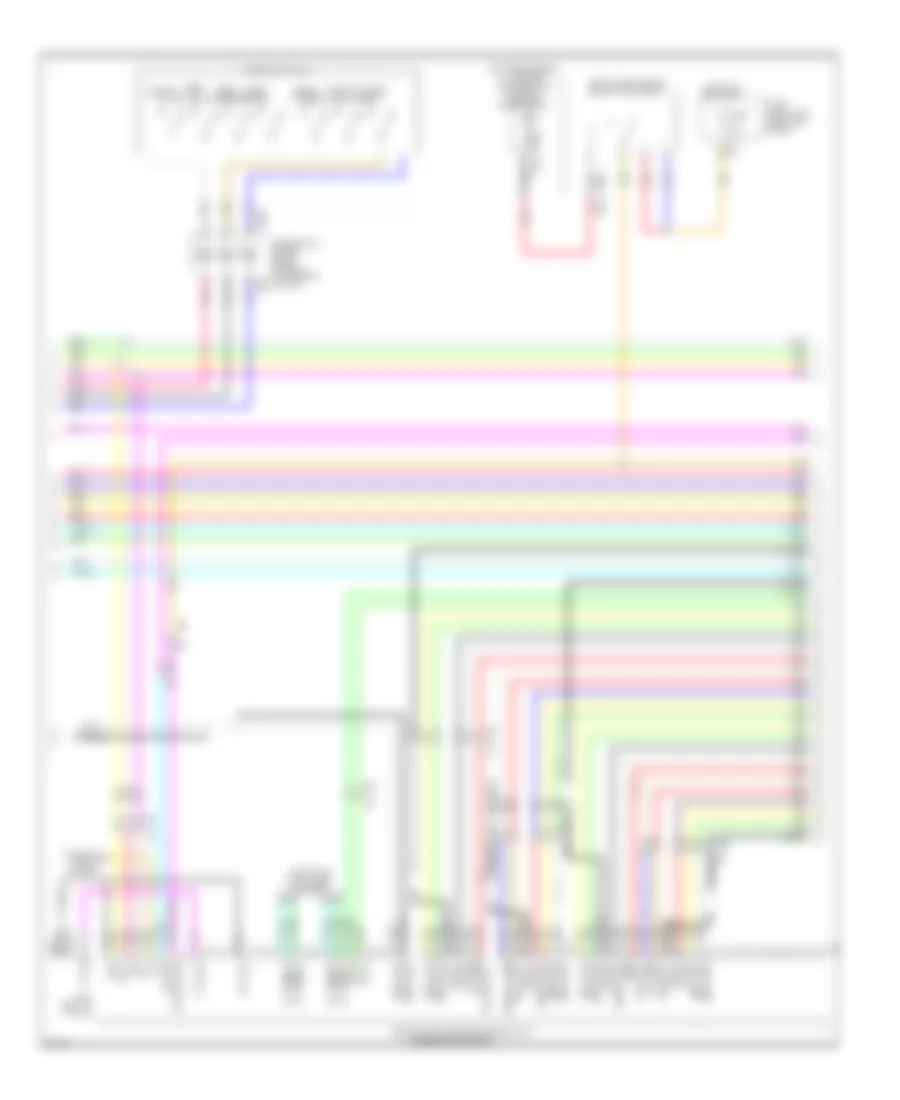 Radio Wiring Diagram, Bose without Navigation (3 of 5) for Infiniti EX35 2011