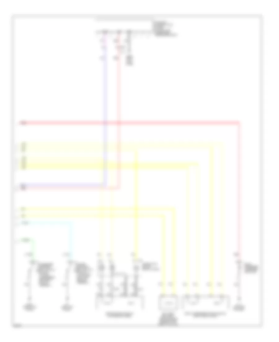 Supplemental Restraints Wiring Diagram 2 of 2 for Infiniti EX35 2011