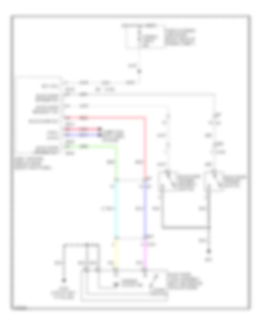 Automatic Back Door Wiring Diagram for Infiniti EX35 2011
