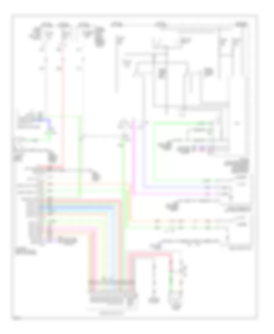 Wiper Washer Wiring Diagram for Infiniti EX35 2011