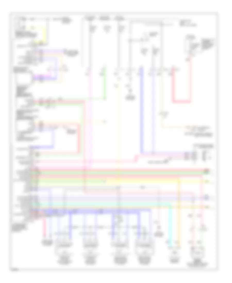 Электросхема кондиционера (1 из 2) для Infiniti EX35 Journey 2011