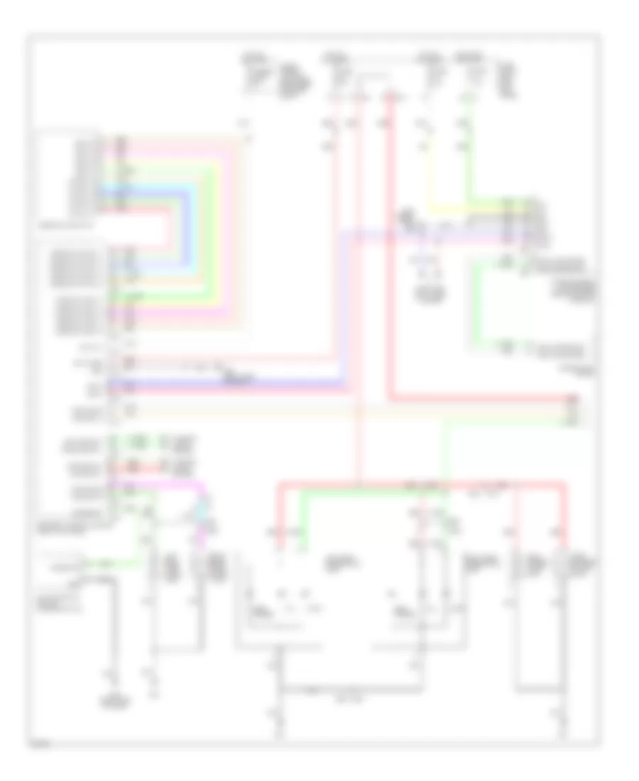 Exterior Lamps Wiring Diagram (1 of 2) for Infiniti EX35 Journey 2011