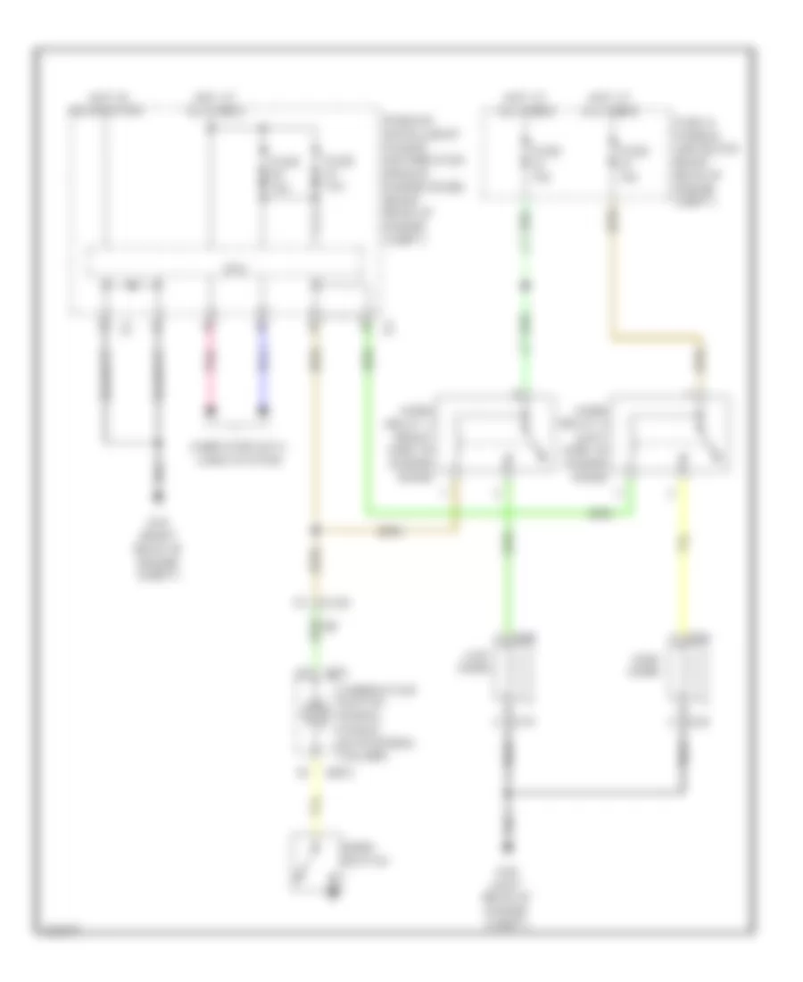 Horn Wiring Diagram for Infiniti EX35 Journey 2011