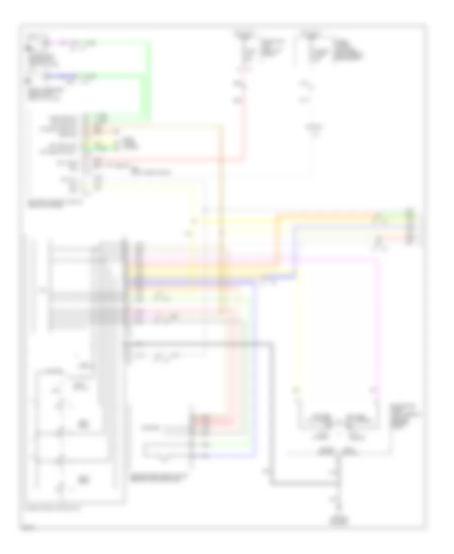 Power Windows Wiring Diagram 1 of 2 for Infiniti EX35 Journey 2011