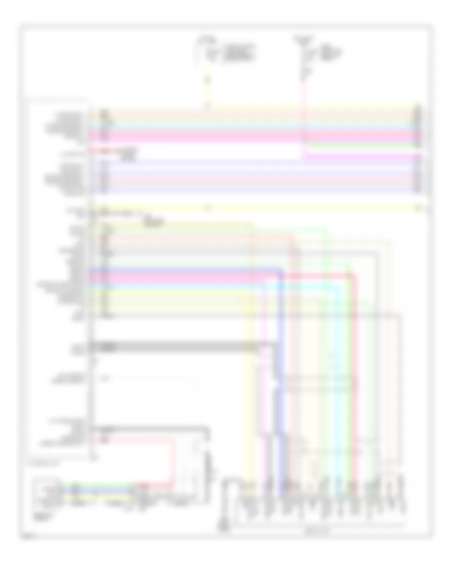 Radio Wiring Diagram Base 1 of 3 for Infiniti EX35 Journey 2011