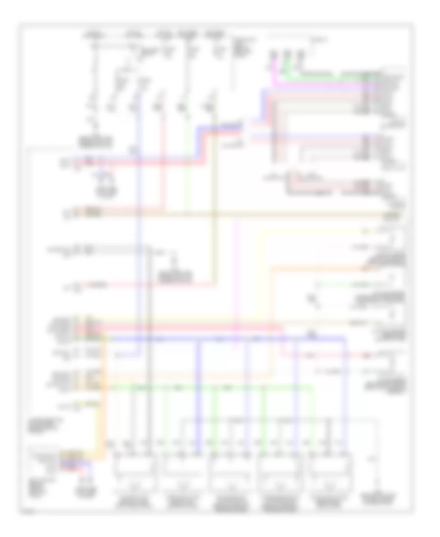 Электросхема кондиционера (1 из 2) для Infiniti FX45 2003