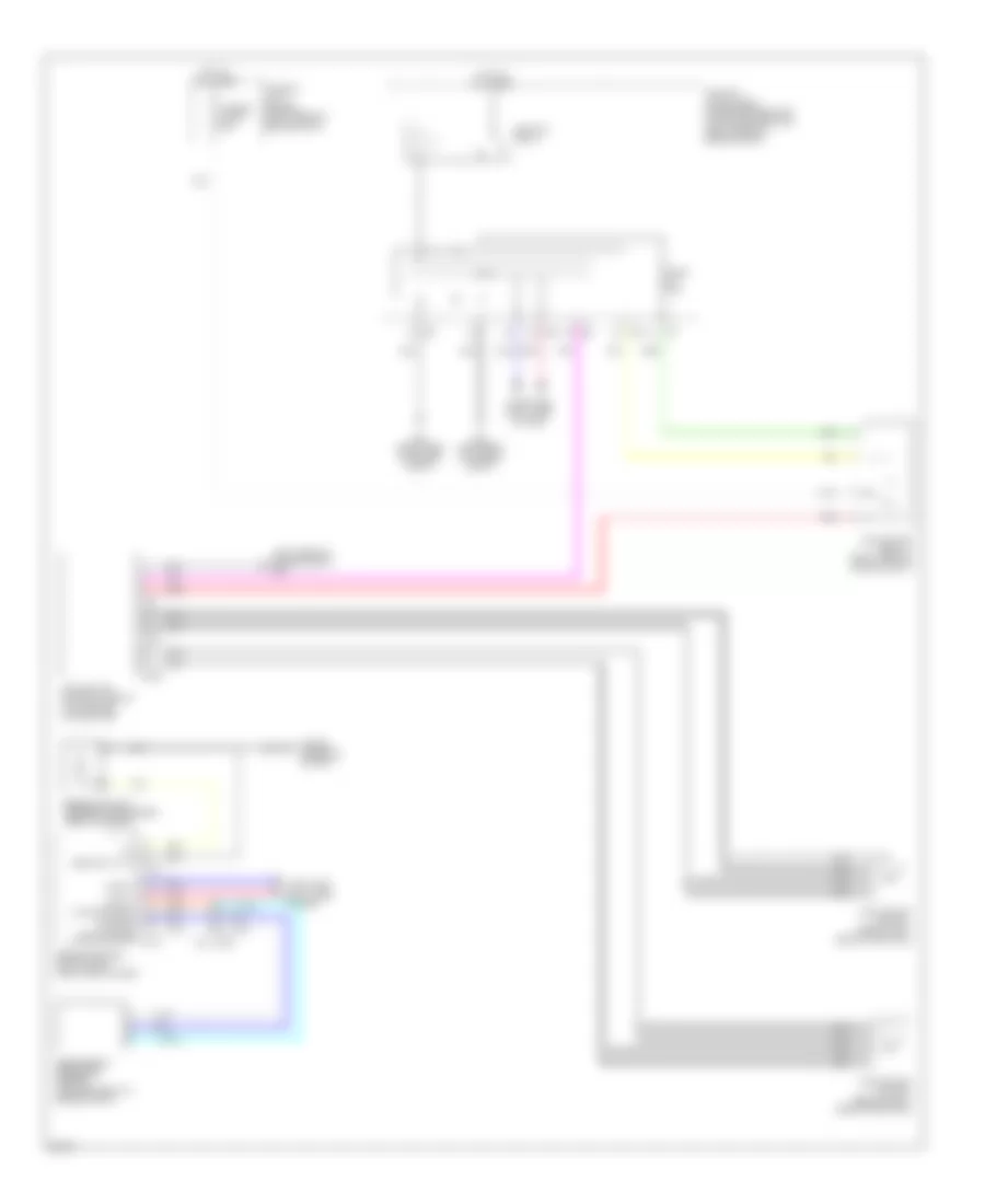Cooling Fan Wiring Diagram for Infiniti FX35 2011
