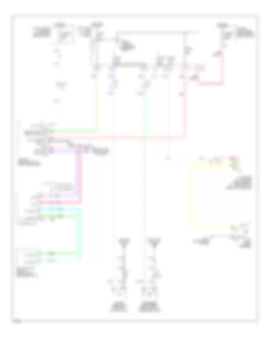 Defoggers Wiring Diagram for Infiniti FX35 2011