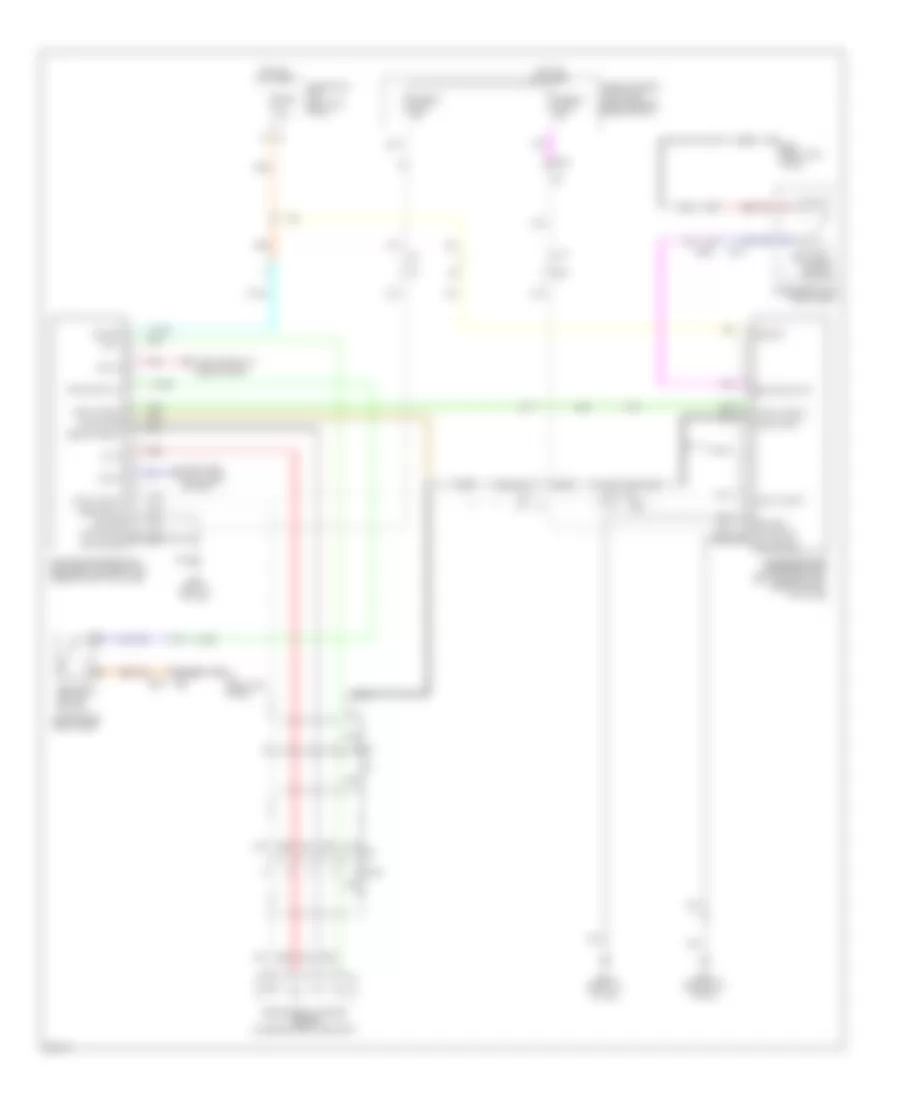 Passive Restraints Wiring Diagram for Infiniti FX35 2011