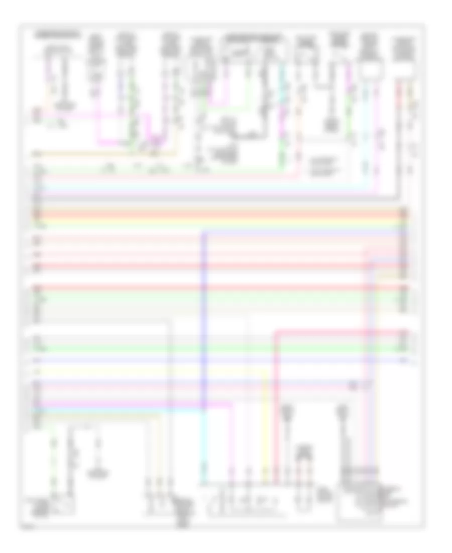 Power Door Locks Wiring Diagram (2 of 4) for Infiniti FX35 2011