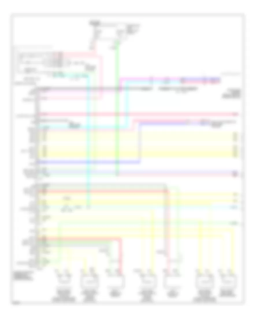 Supplemental Restraints Wiring Diagram 1 of 2 for Infiniti FX35 2011