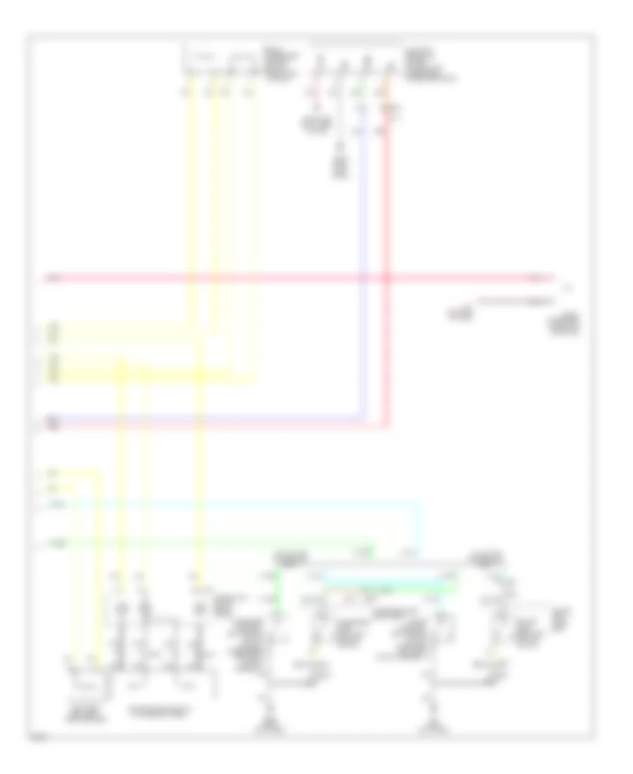 Supplemental Restraints Wiring Diagram 2 of 2 for Infiniti FX35 2011