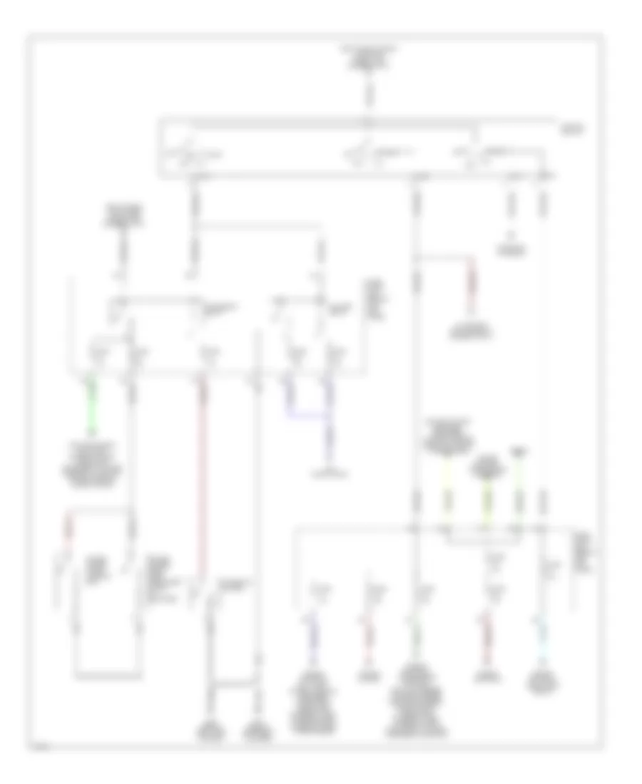 Power Distribution Wiring Diagram (2 of 3) for Infiniti G35 2003