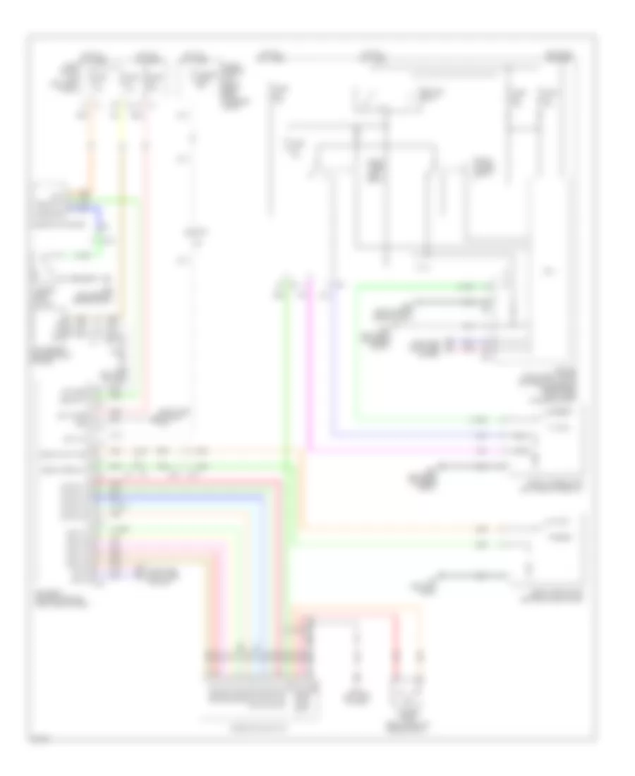 Wiper Washer Wiring Diagram for Infiniti FX50 2011