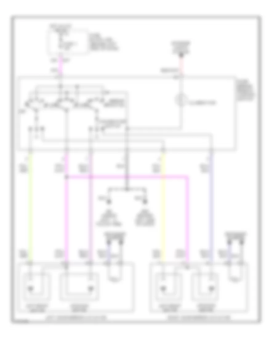 Power Mirror Wiring Diagram for Infiniti I35 2003