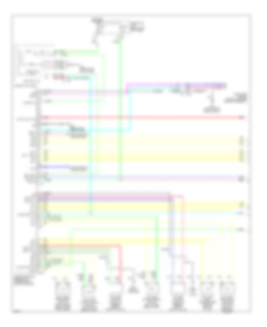 Supplemental Restraints Wiring Diagram 1 of 2 for Infiniti G25 2011