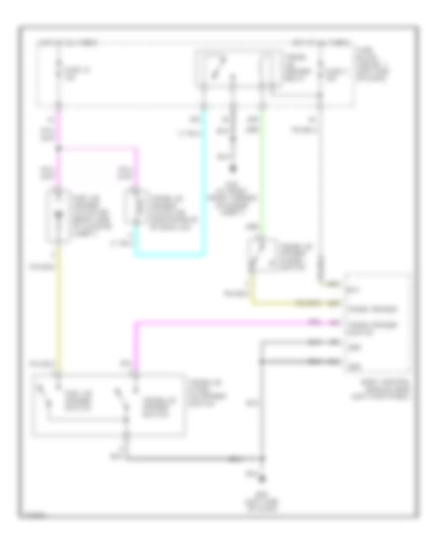 Trunk  Fuel Door Release Wiring Diagram for Infiniti M45 2003