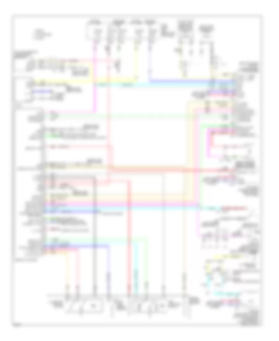 Instrument Cluster Wiring Diagram for Infiniti G25 Journey 2011