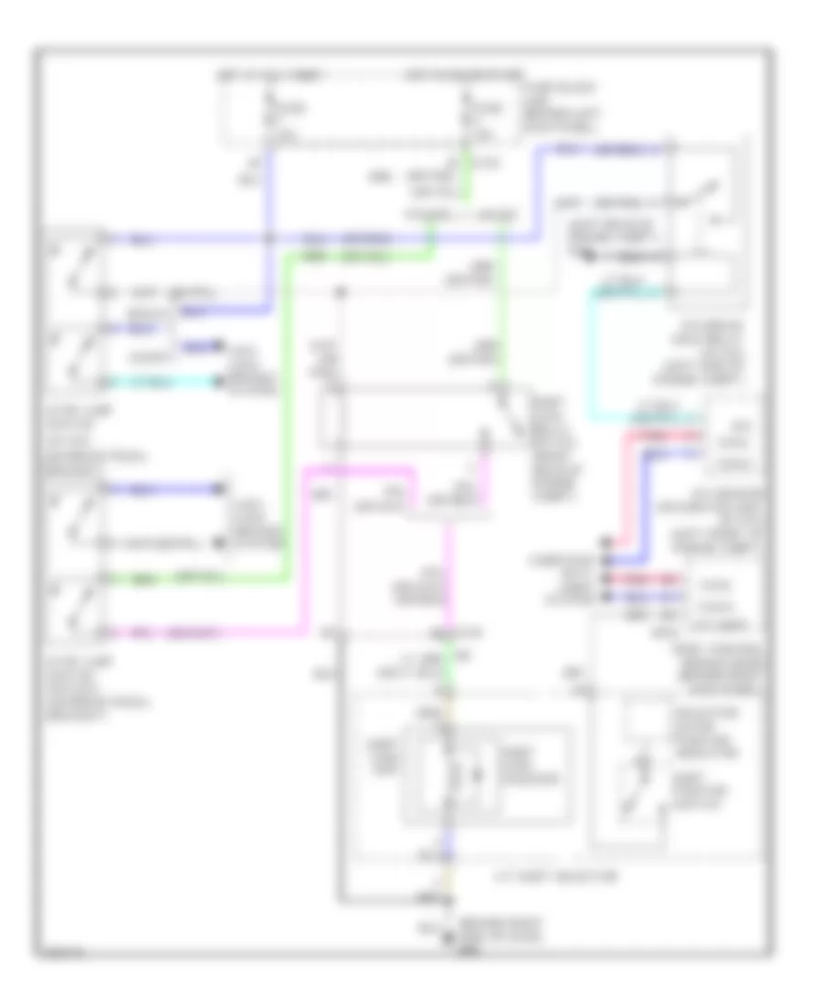 Shift Interlock Wiring Diagram, Except Convertible for Infiniti G25 Journey 2011