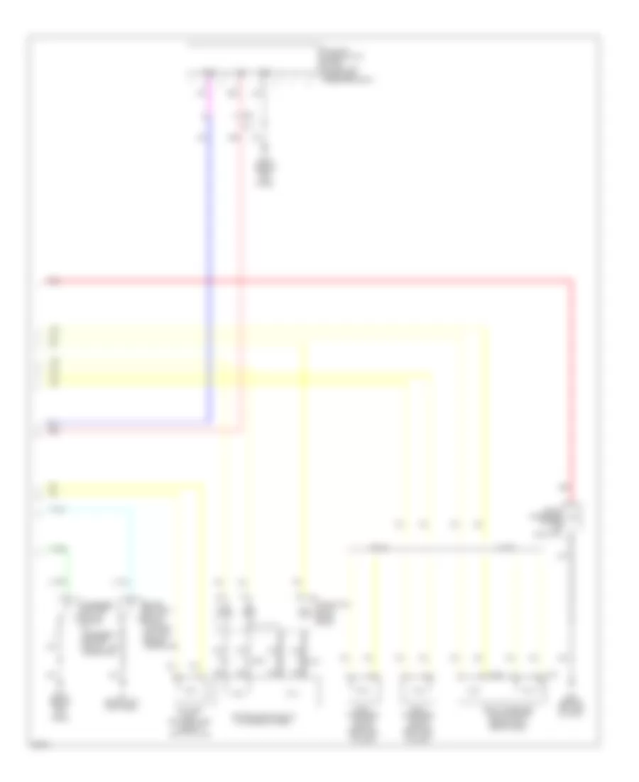 Supplemental Restraints Wiring Diagram 2 of 2 for Infiniti G25 Journey 2011