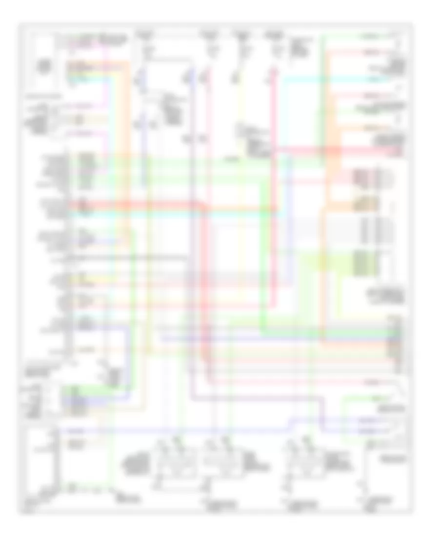 Электросхема кондиционера (1 из 2) для Infiniti Q45 2003