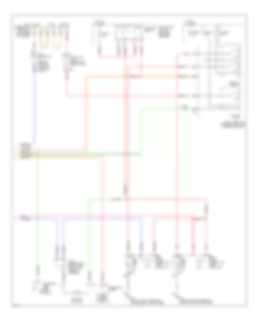 Headlamps Wiring Diagram, without DRL (2 of 2) for Infiniti Q45 2003