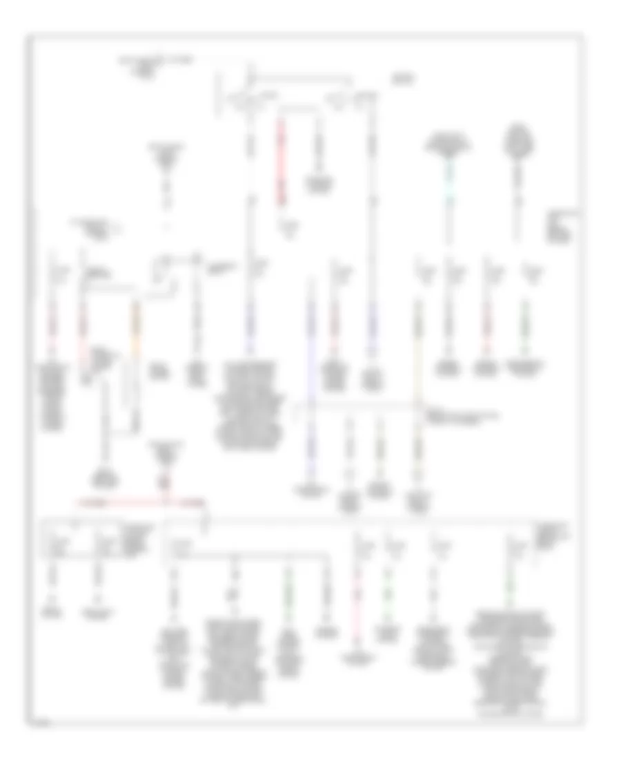Power Distribution Wiring Diagram (2 of 3) for Infiniti Q45 2003