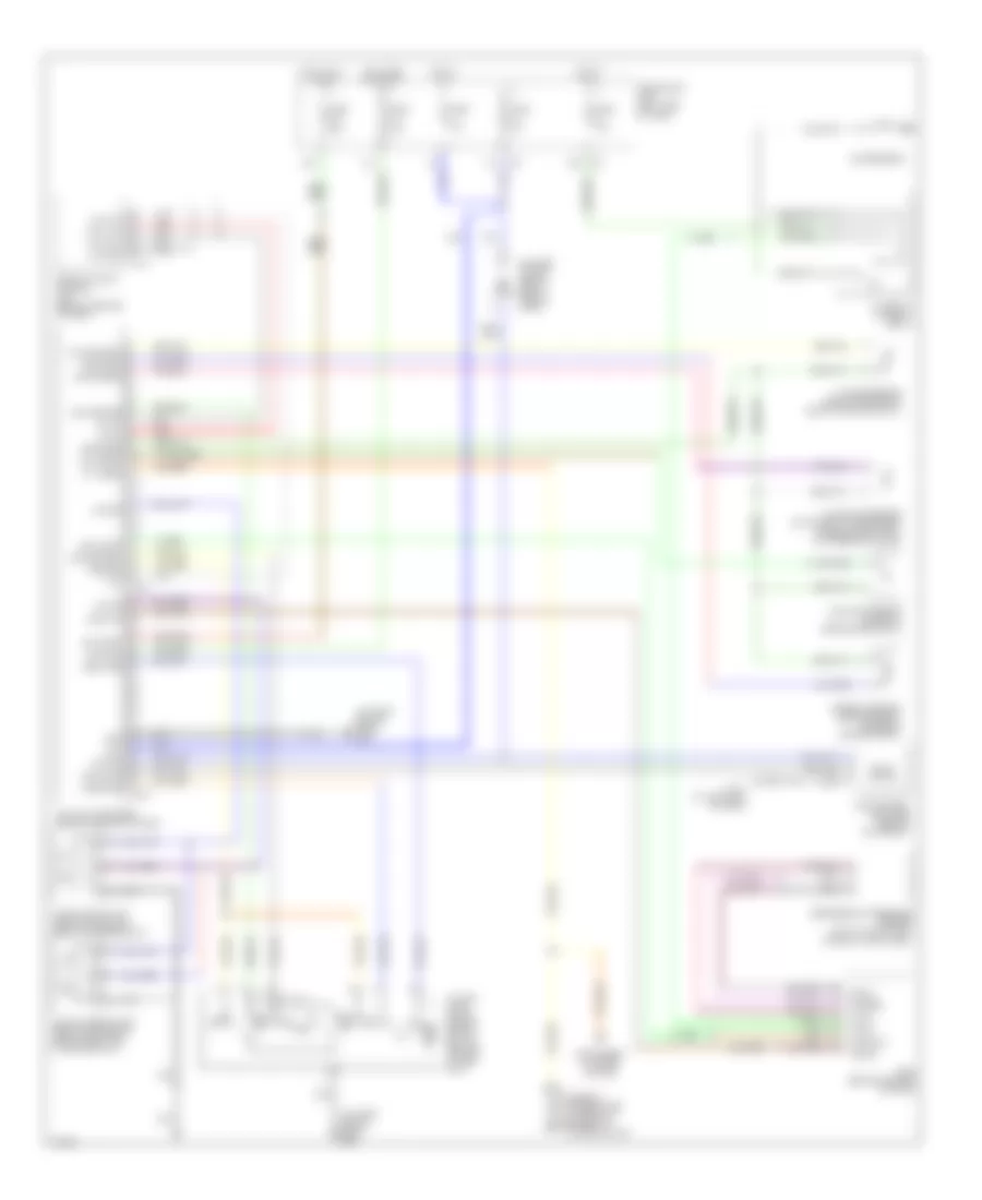 Automatic A C Wiring Diagram with Navigation for Infiniti QX4 2003