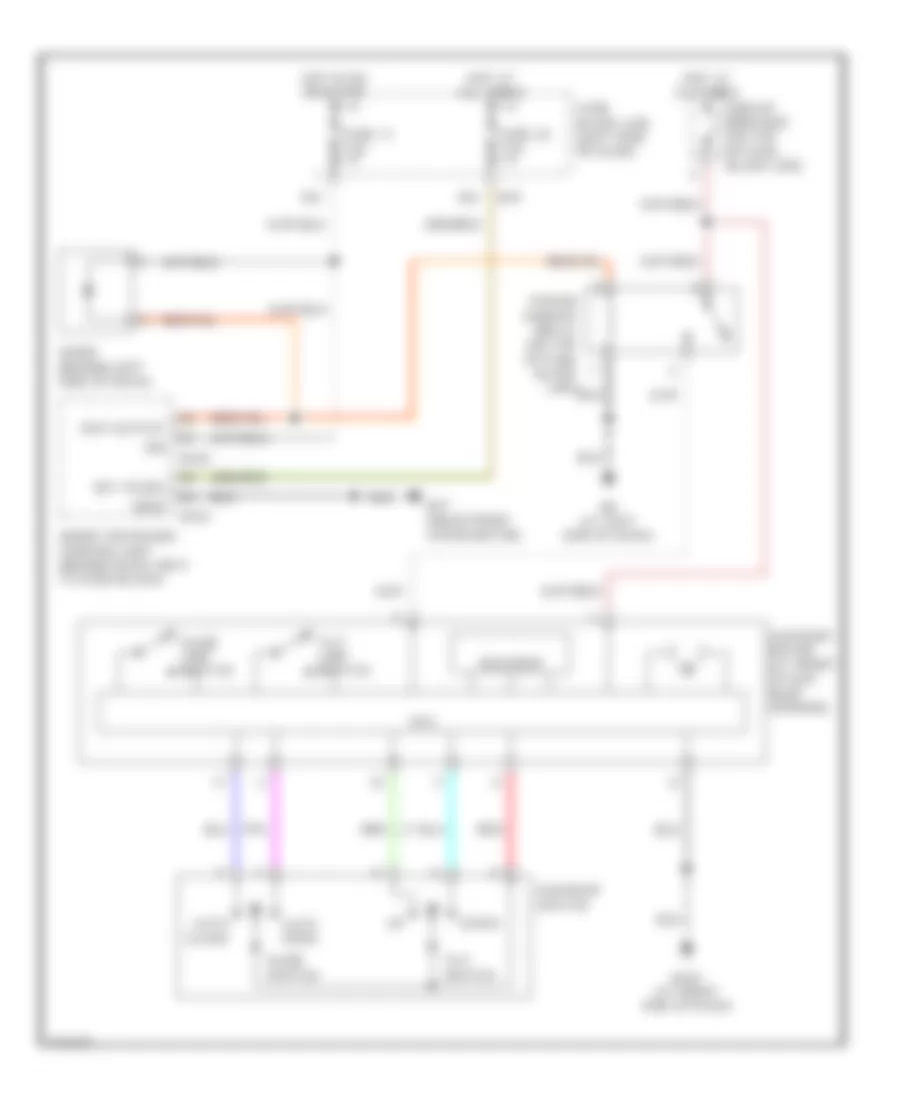 Power TopSunroof Wiring Diagram for Infiniti QX4 2003