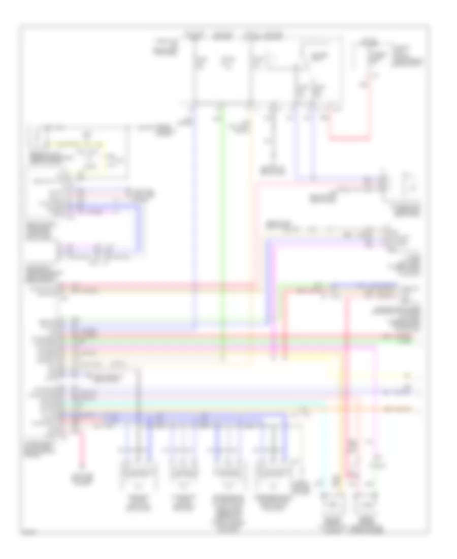 Электросхема кондиционера (1 из 2) для Infiniti G37 2011