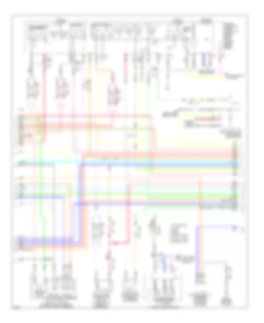 3.7L, Engine Performance Wiring Diagram (2 of 5) for Infiniti G37 IPL 2011