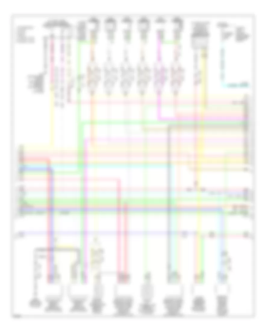 3.7L, Engine Performance Wiring Diagram (3 of 5) for Infiniti G37 IPL 2011