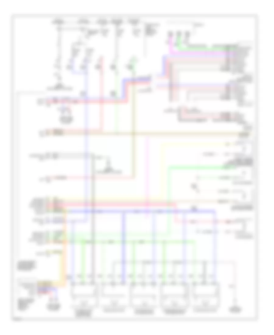 Электросхема кондиционера (1 из 2) для Infiniti FX45 2004