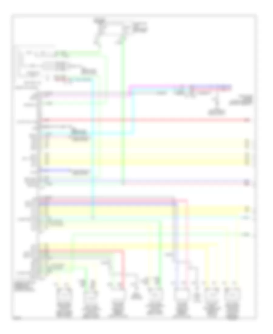 Supplemental Restraints Wiring Diagram Except Convertible 1 of 2 for Infiniti G37 Journey 2011