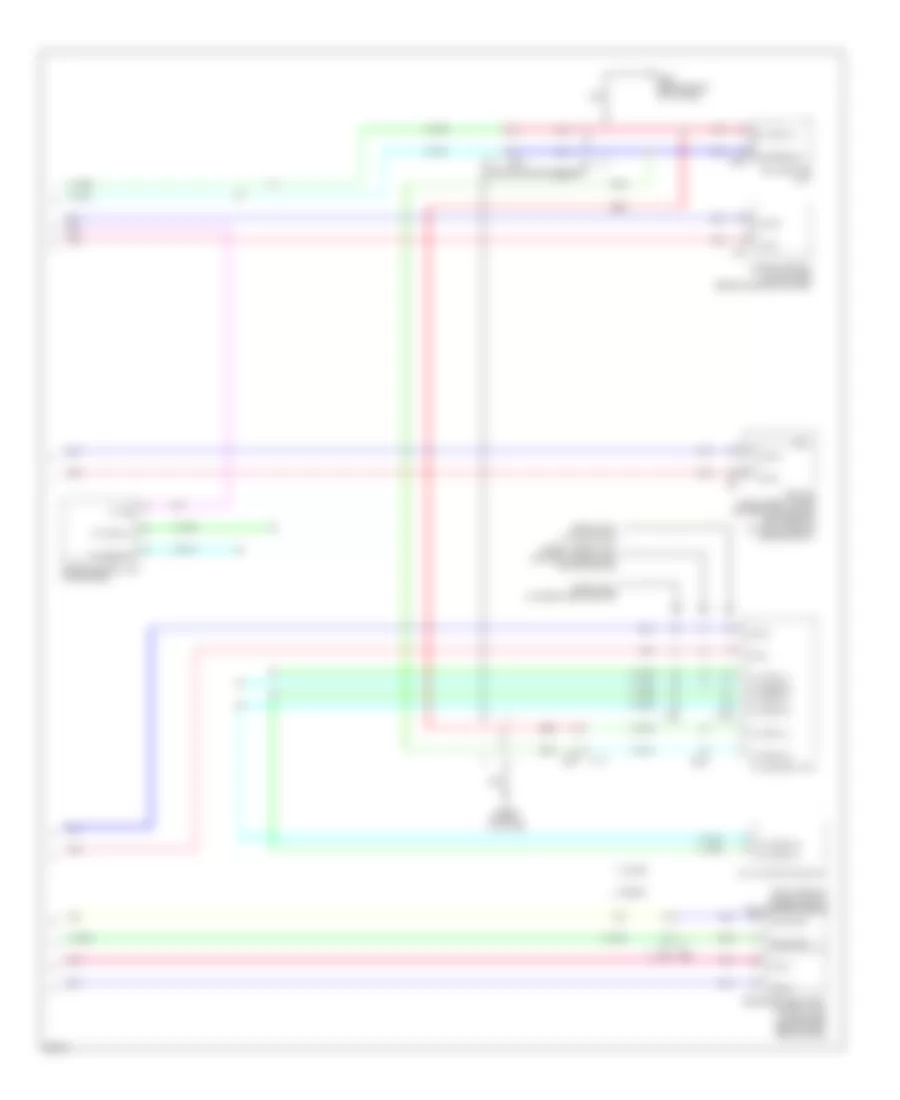 Computer Data Lines Wiring Diagram, Except Convertible (2 of 2) for Infiniti G37 Journey 2011